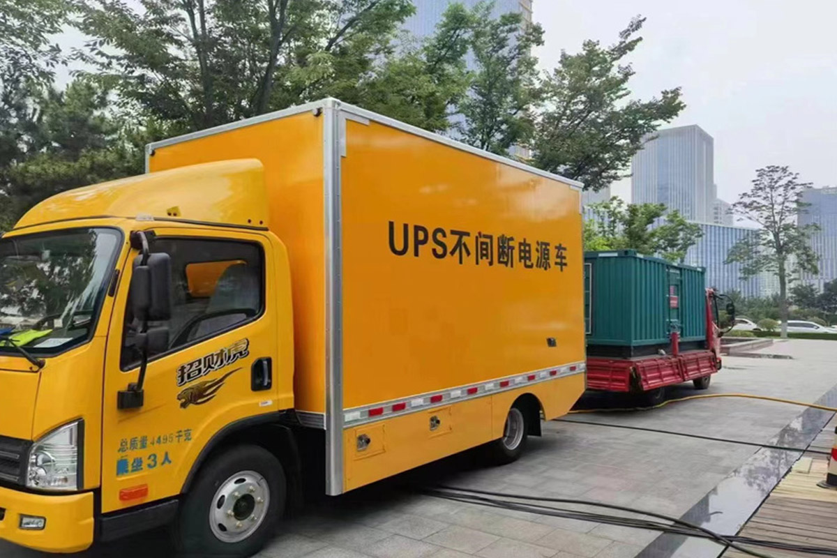 玉屏发电机租赁施工现场